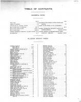 Table of Contents, Allegan County 1913
